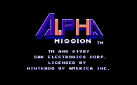 Звуки и музыка из игры "Alpha Mission" (NES)